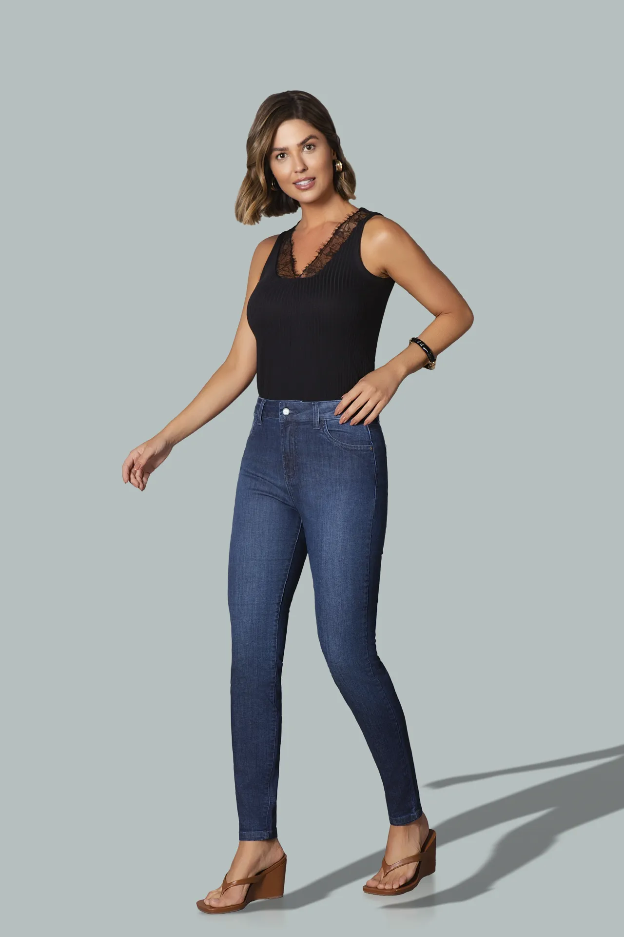 TPF00687 Blusa - CLF00608 Calça Skinny Jeans