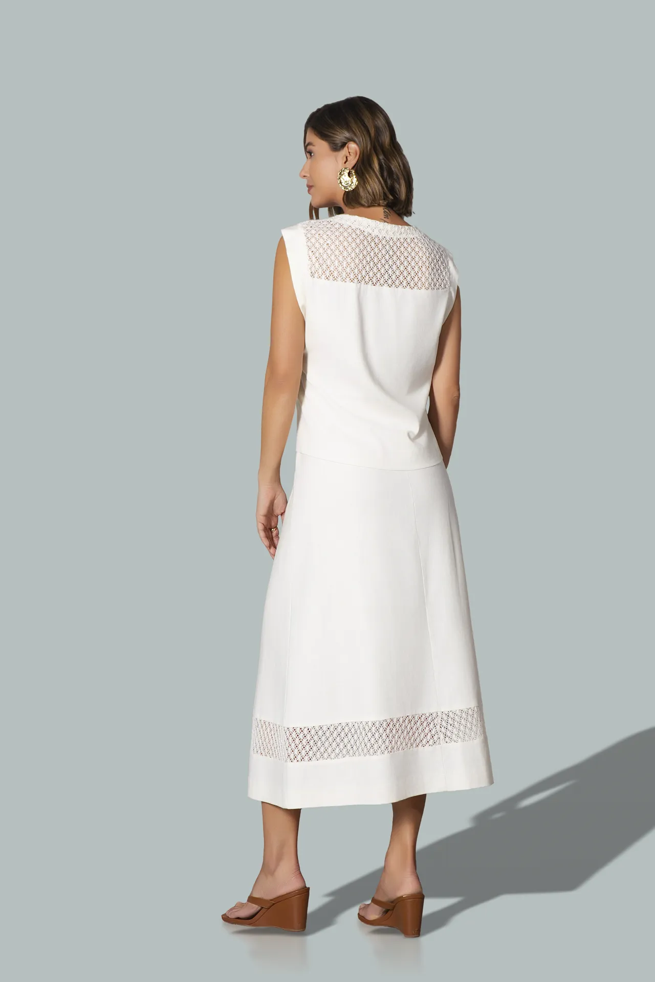 TPF00660 Blusa - SAI00140 Saia Midi — verso