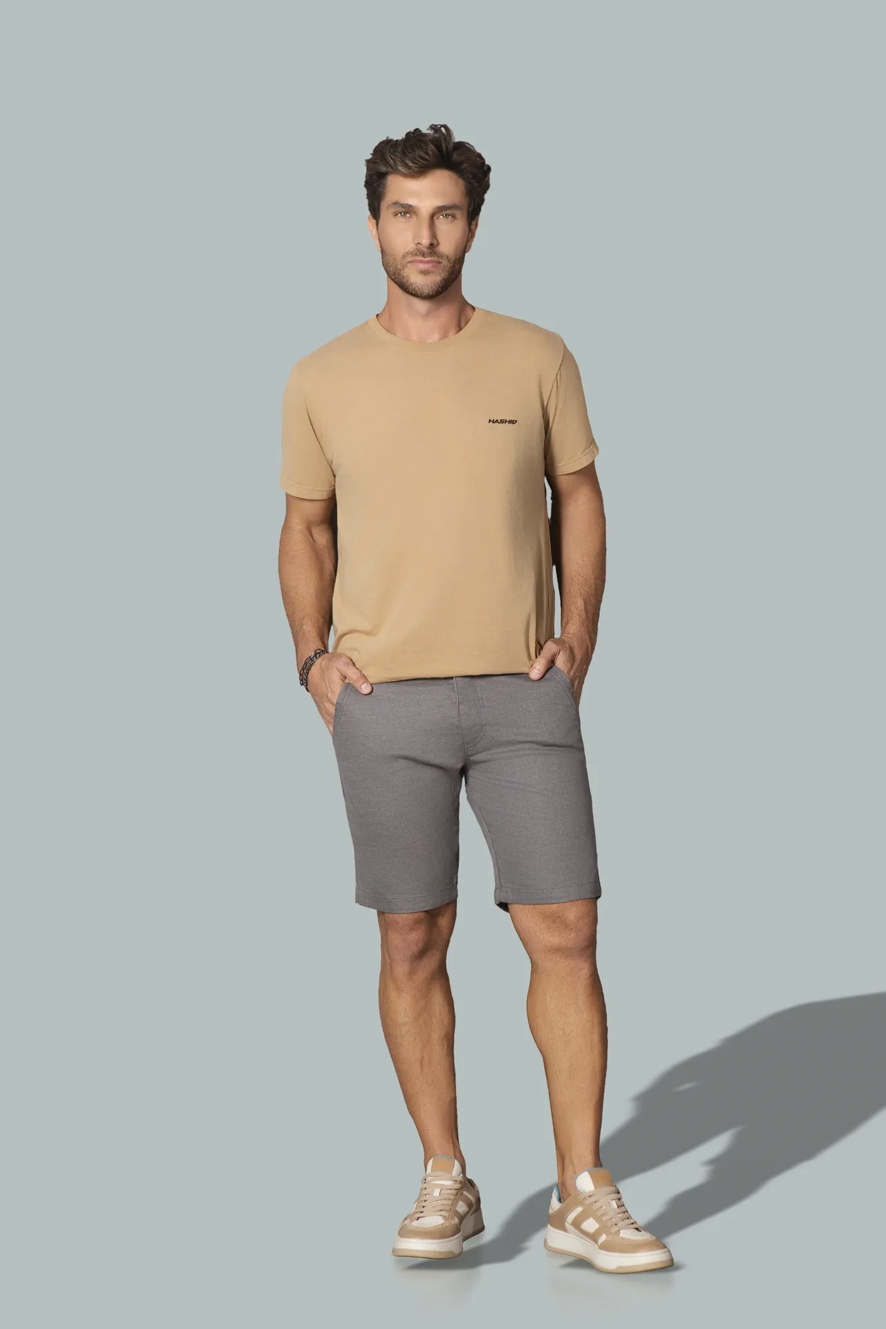 NB000102 Camiseta - BRM00098 Bermuda Alfaiataria Sarja